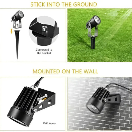 Professional Grade DIY RGB 4 Piece Solar Garden Spike 4 in 1 Kit Green Earth Lighting Australia, Garden, monetrgb