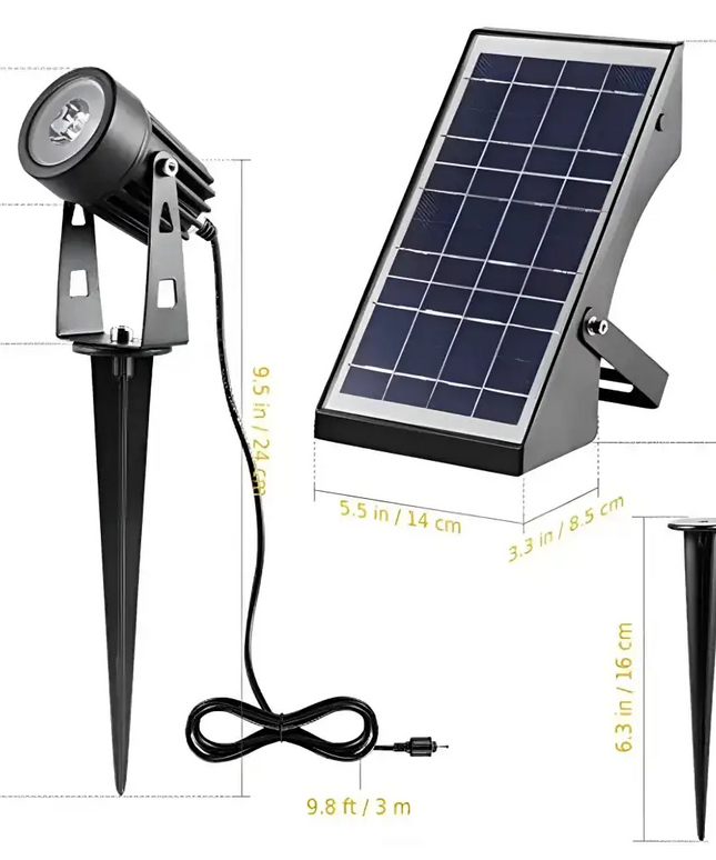 Professional Grade DIY RGB 4 Piece Solar Garden Spike 4 in 1 Kit Green Earth Lighting Australia, Garden, monetrgb