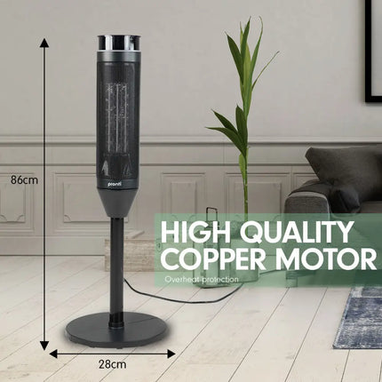Pronti Electric Tower Heater 2000W Ceramic Portable Remote - Black - Appliances > Heaters