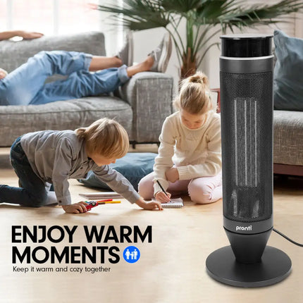 Pronti Electric Tower Heater 2000W Remote Portable - Black - Appliances > Heaters