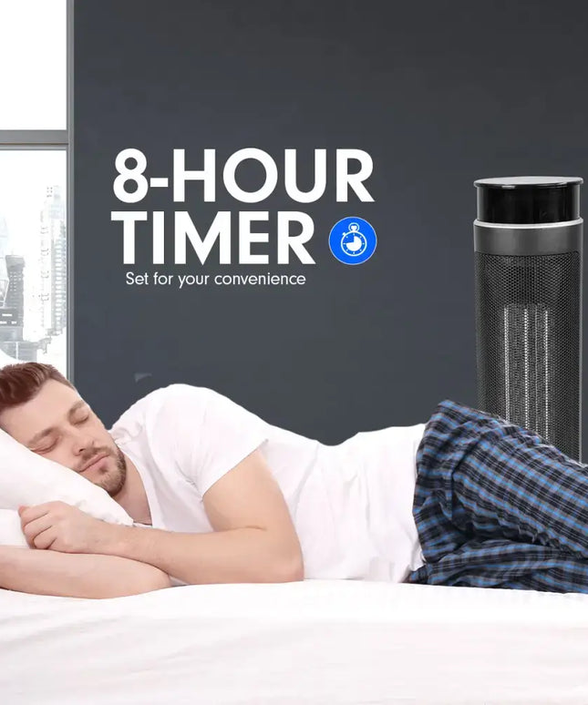 Pronti Electric Tower Heater 2000W Remote Portable - Black - Appliances > Heaters