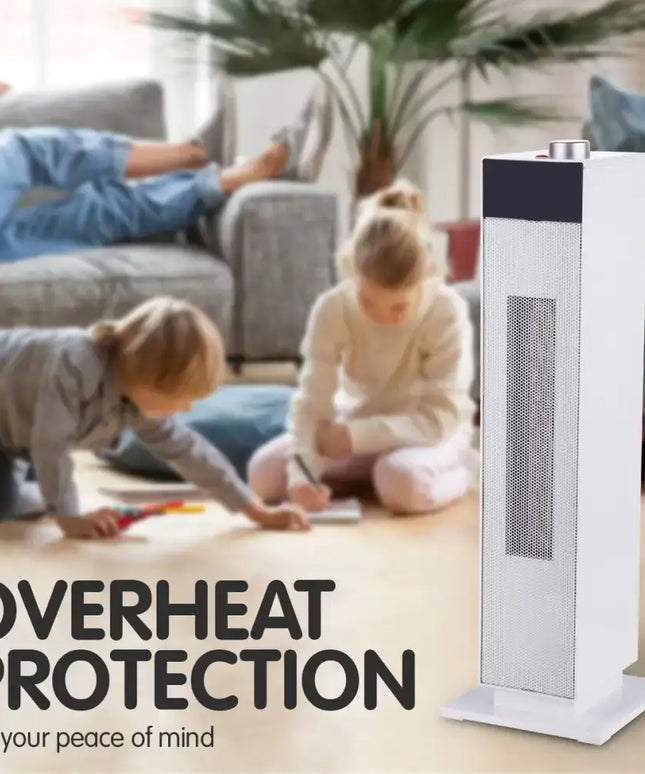 Pronti Electric Tower Heater PTC Ceramic 2000W White - Appliances > Heaters