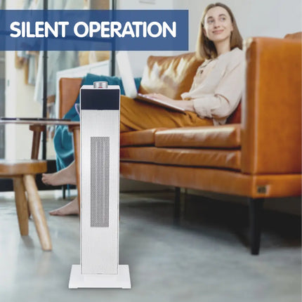 Pronti Electric Tower Heater PTC Ceramic 2000W White - Appliances > Heaters