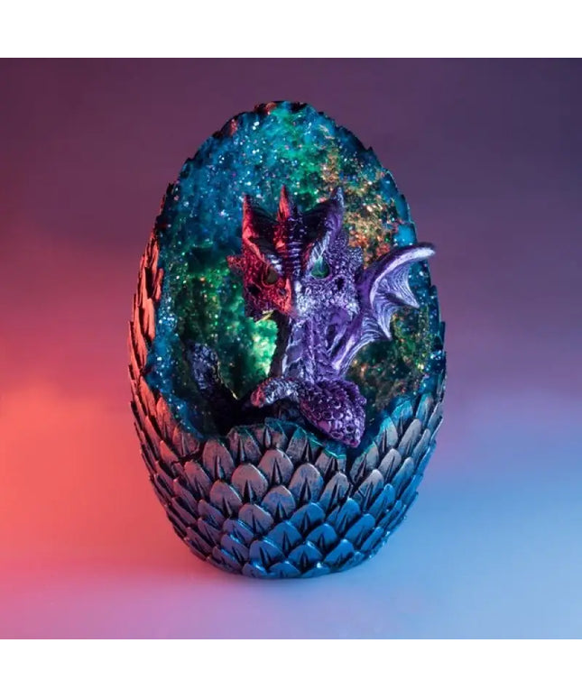 Purple Baby Dragon Crystal Egg LED Light-Gift & Novelty > Games-Dropli