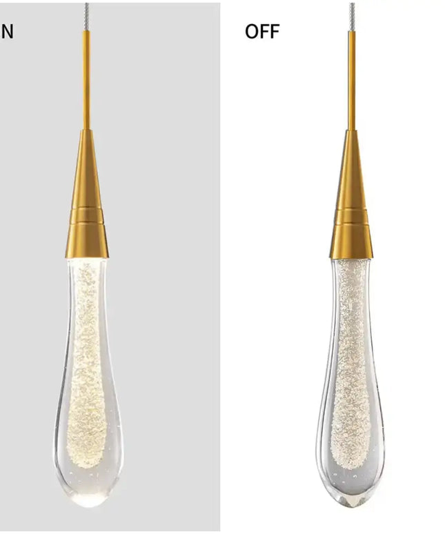Rayne 1 - Light Drop Crystal Chandelier Pendant Light - Chandeliers - Koala Lamps and Lighting