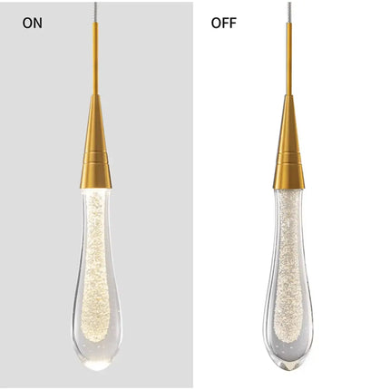 Rayne 1 - Light Drop Crystal Chandelier Pendant Light - Chandeliers - Koala Lamps and Lighting