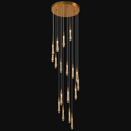 Rayne 23 - Light Drop Crystal Chandelier Pendant Light - Chandeliers - Koala Lamps and Lighting