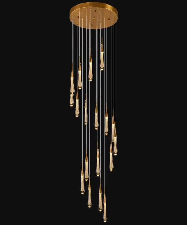 Rayne 23 - Light Drop Crystal Chandelier Pendant Light - Chandeliers - Koala Lamps and Lighting