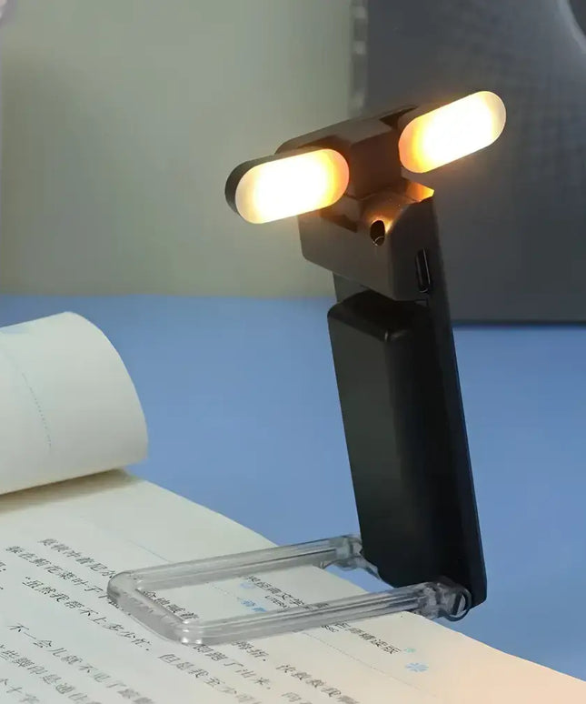 USB Rechargeable LED Clip-On Book Light for Bedtime Reading