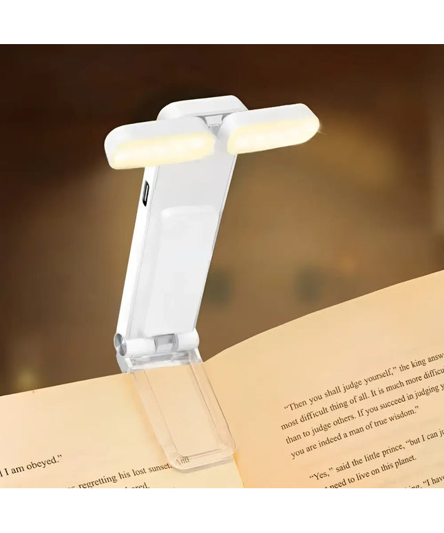 USB Rechargeable LED Clip-On Book Light for Bedtime Reading
