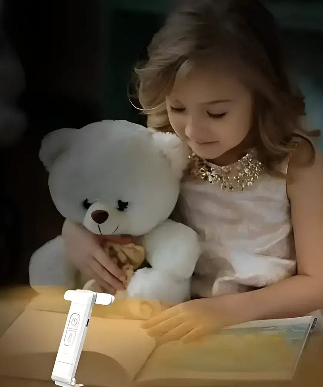 USB Rechargeable LED Clip-On Book Light for Bedtime Reading