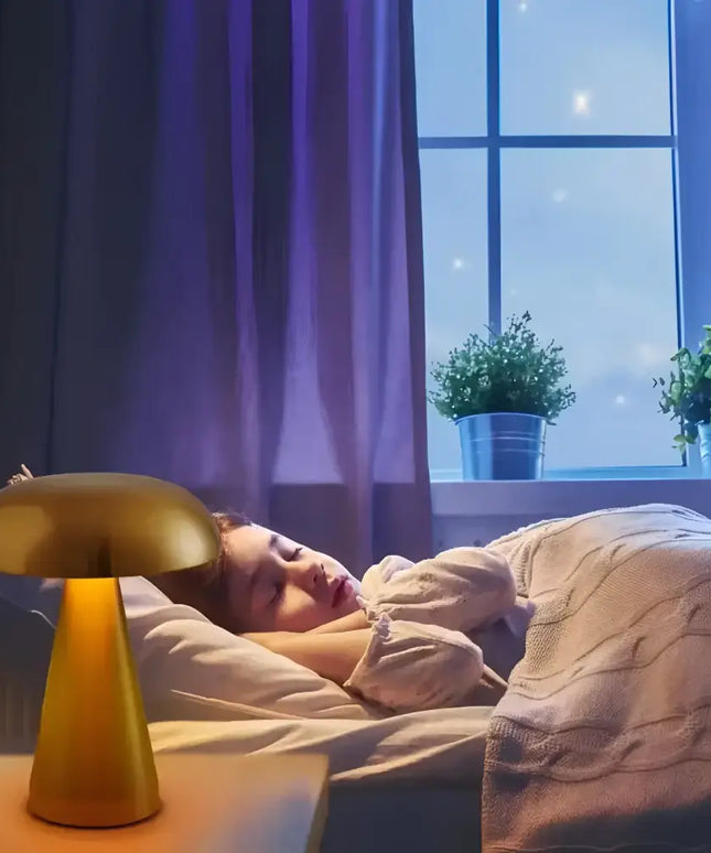 Rechargeable LED Touch Sensor Dimming Mushroom Table Night Light