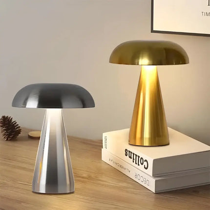 Rechargeable LED Touch Sensor Dimming Mushroom Table Night Light