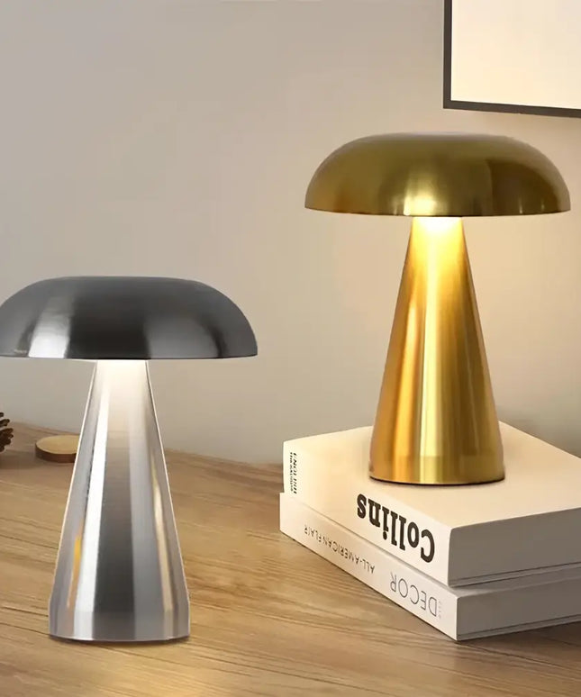 Rechargeable LED Touch Sensor Dimming Mushroom Table Night Light