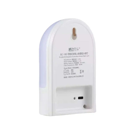 Rechargeable Motion Activated LED Light - Round Portable Night Sensor Lamp - Home & Garden > Lighting