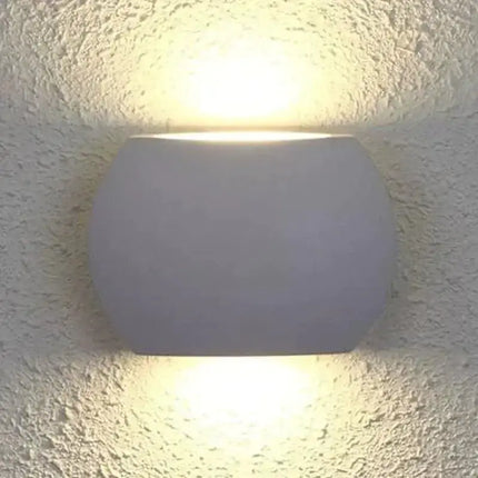 REMO 10W LED Curved Up/Down Wall Light-Exterior Wall Light-Qzao