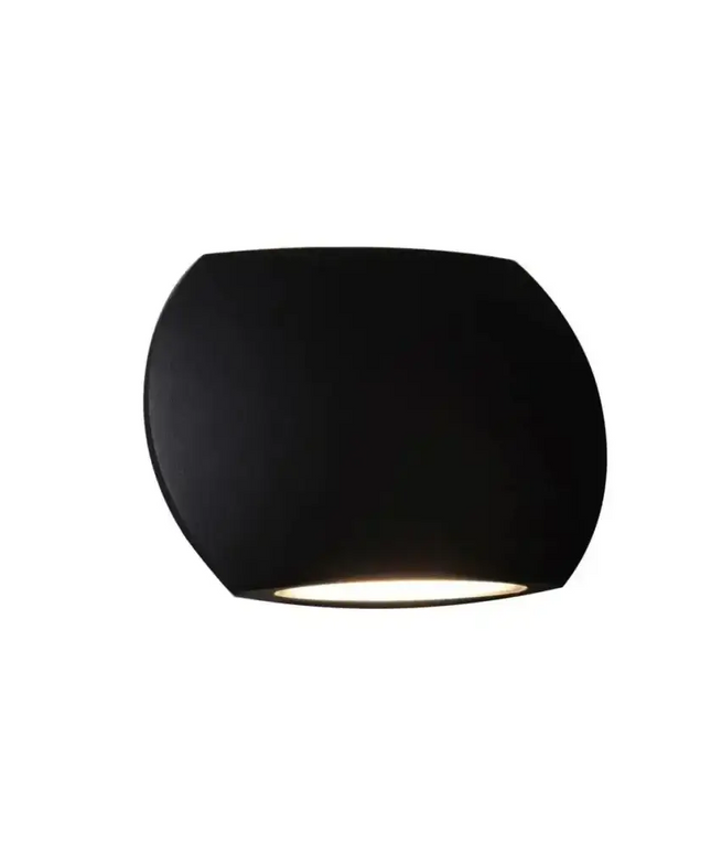 REMO 10W LED Curved Up/Down Wall Light-Exterior Wall Light-Qzao