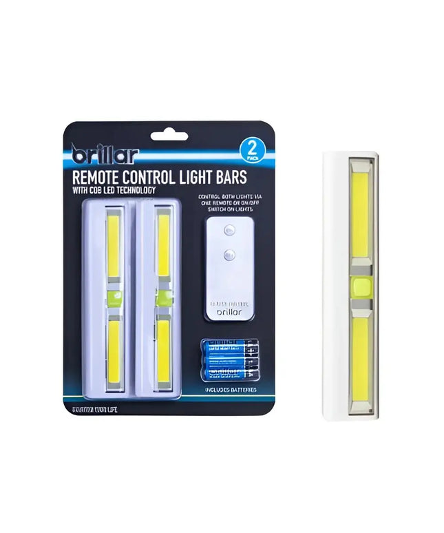 Remote Controlled Light Bars 2pk--Brillar