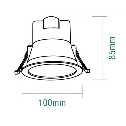Martec Rex 9W Tricolour Low-Glare LED Downlight Martec, LED Downlight, martec-rex