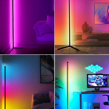 RGB LED Floor Lamp Smart Modern Stand Light - Home & Garden > Lighting