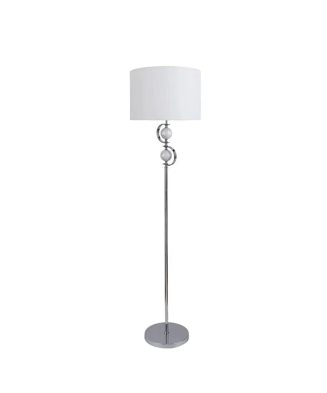 Rialto Floor Lamp - White - LL-27-0141W-Floor Lamps-Lexi Lighting