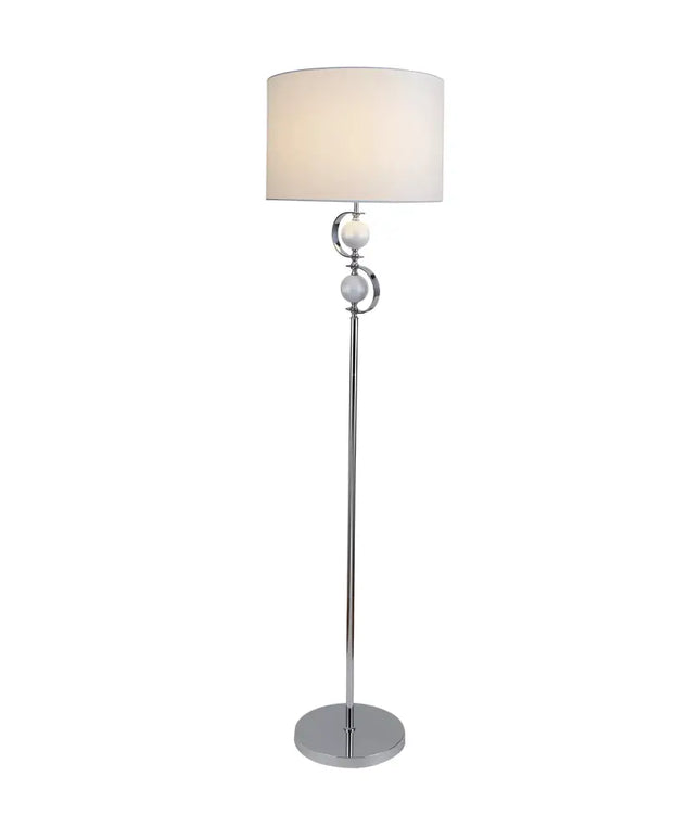 Rialto Floor Lamp - White - LL-27-0141W-Floor Lamps-Lexi Lighting