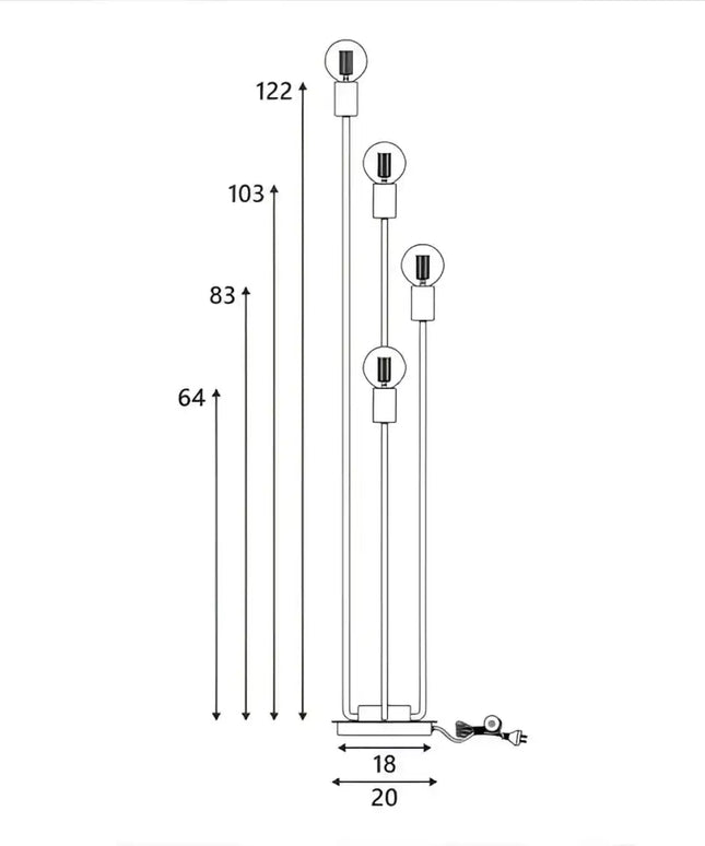 Roma Floor Lamp - LL-27-0113-Floor Lamps-Lexi Lighting