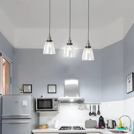 Rosa 3 Light Pendant Antique Brass - LL002PL106-Island Pendant Lights-Lexi Lighting