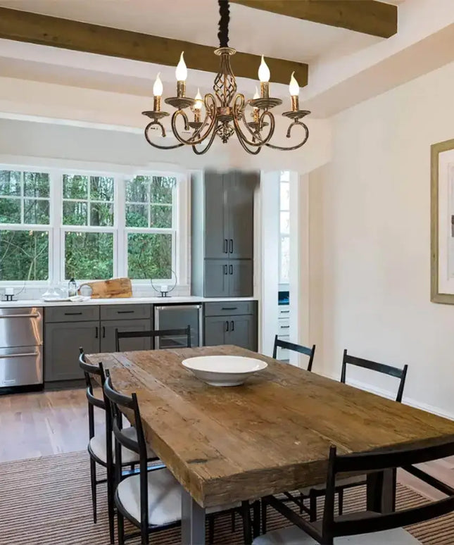 Rustic Chandeliers,6 -Light French Country - Home & Garden > Lighting