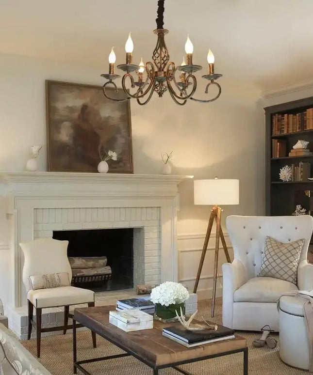 Rustic Chandeliers,6 -Light French Country - Home & Garden > Lighting