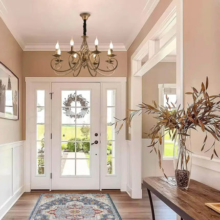 Rustic Chandeliers 8-Light French Country,Vintage Iron - Home & Garden > Lighting