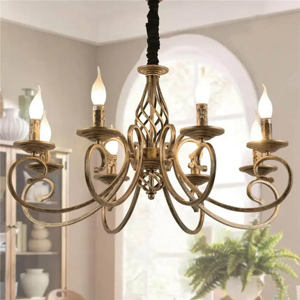 Rustic Chandeliers 8-Light French Country,Vintage Iron - Home & Garden > Lighting