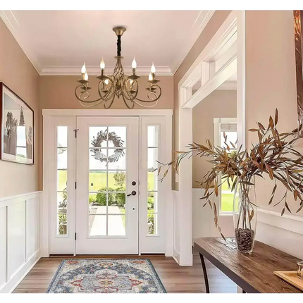 Rustic Chandeliers 8-Light French Country,Vintage Iron - Home & Garden > Lighting