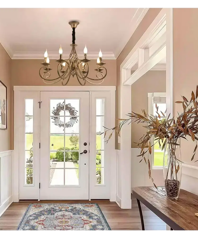 Rustic Chandeliers 8-Light French Country,Vintage Iron - Home & Garden > Lighting