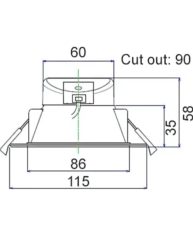 SAMSUNG SUPERSTAR 10W Tri-Colour Dimmable LED Downlight 90mm
