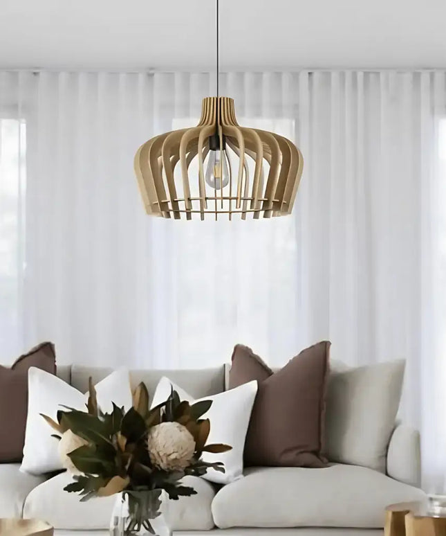 Sands Natural Plywood Pendant Light