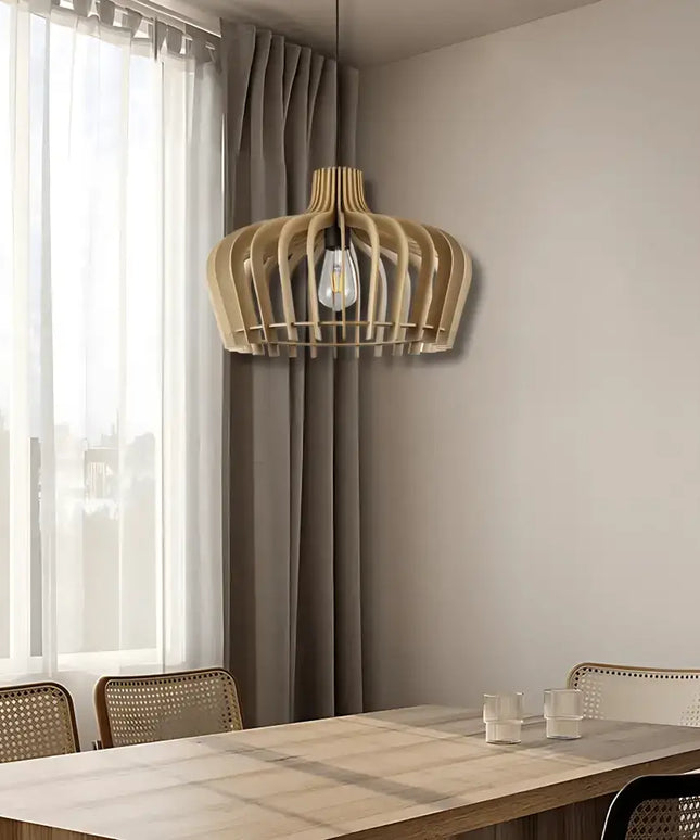 Sands Natural Plywood Pendant Light