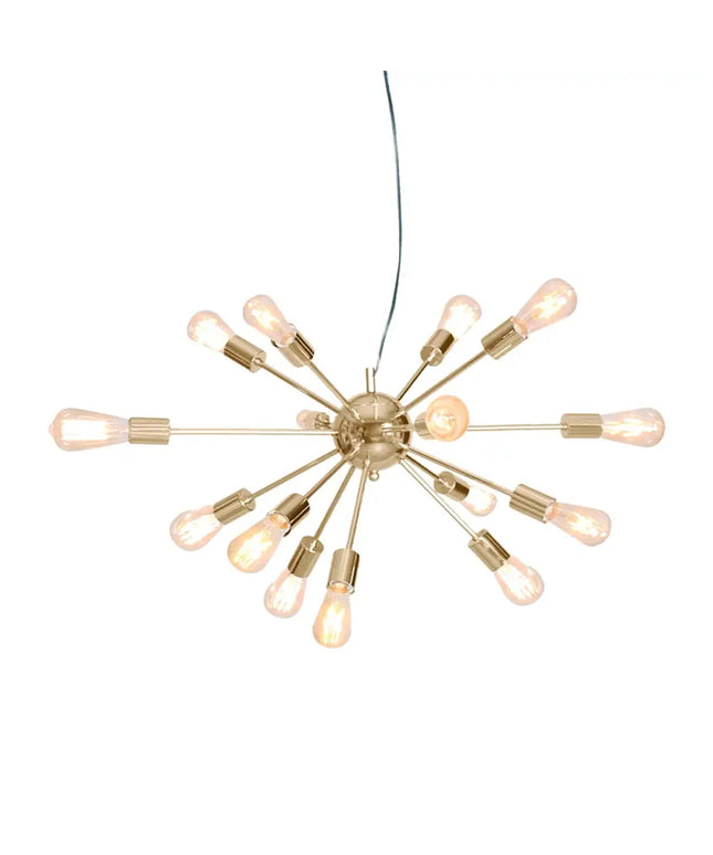 Sarantino 15-Light Sputnik Chandelier in Brass Finish-Home & Garden > Lighting-Koala Lamps and Lighting