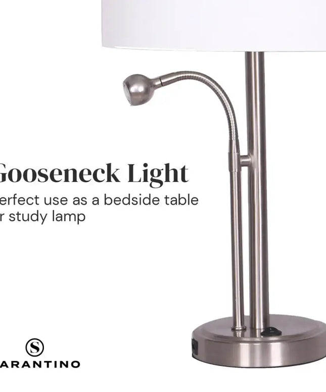 Sarantino 2-in-1 Table Lamp with LED Reading Light-Home & Garden > Lighting-Koala Lamps and Lighting