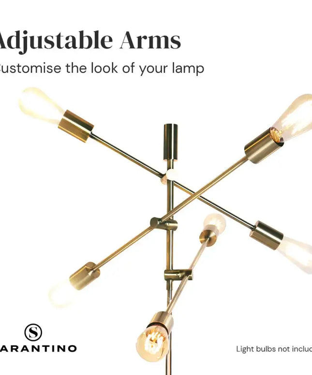 Sarantino 6-Light Metal Sputnik Floor Lamp-Home & Garden > Lighting-Koala Lamps and Lighting