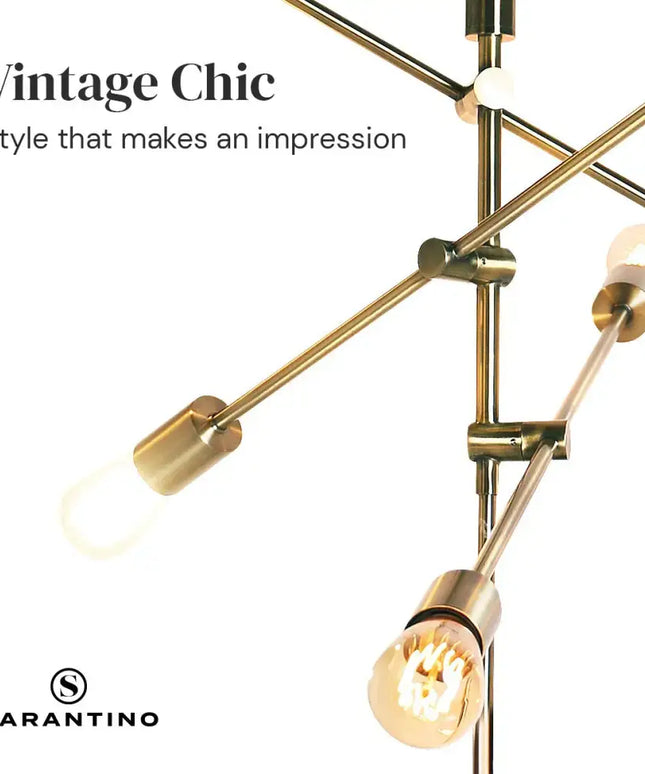 Sarantino 6-Light Metal Sputnik Floor Lamp-Home & Garden > Lighting-Koala Lamps and Lighting