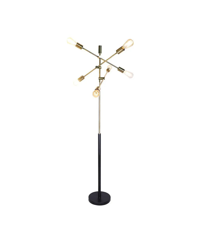 Sarantino 6-Light Metal Sputnik Floor Lamp-Home & Garden > Lighting-Koala Lamps and Lighting