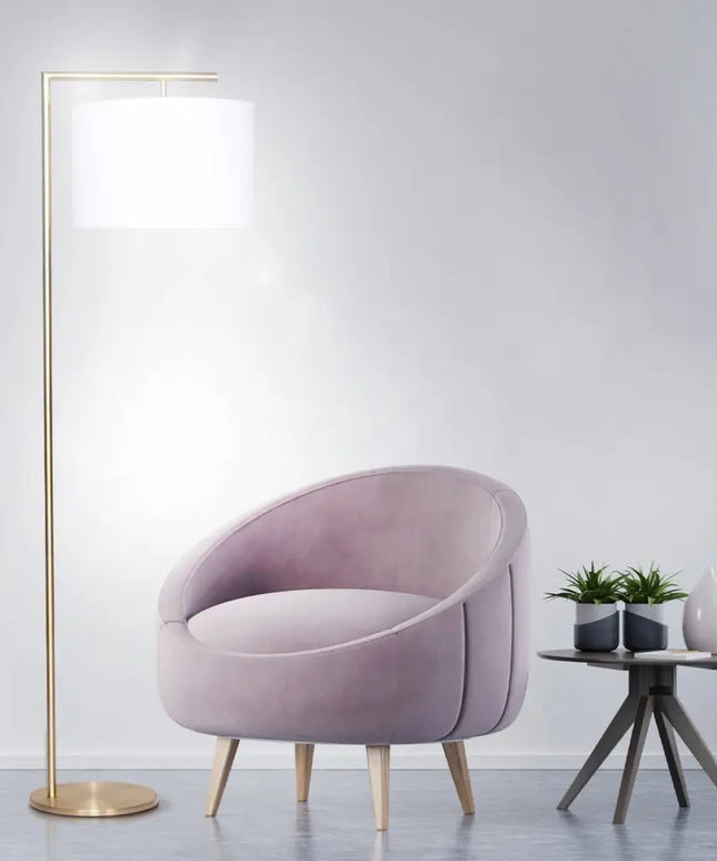 Sarantino 90-Degree Modern Arc Floor Lamp-Home & Garden > Lighting-Koala Lamps and Lighting