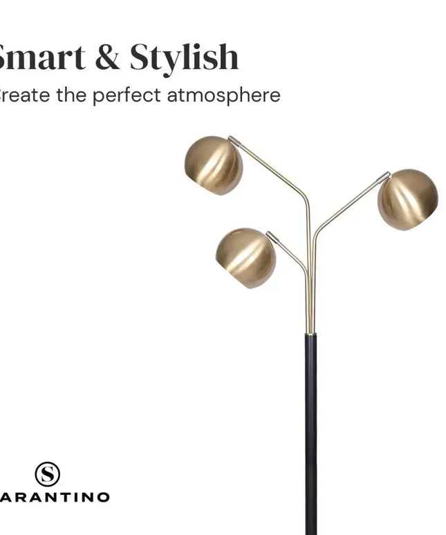 Sarantino Adjustable 3-Arm Arc Lamp-Home & Garden > Lighting-Koala Lamps and Lighting