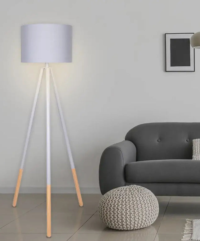 Sarantino Adjustable Height Arc Floor Lamp Antique Brass Shade-Home & Garden > Lighting-Koala Lamps and Lighting