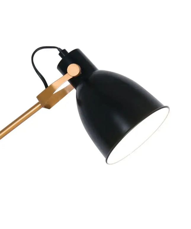 Sarantino Adjustable Metal Table Lamp In Black And Gold-Home & Garden > Lighting-Koala Lamps and Lighting