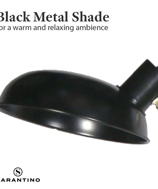 Sarantino Adjustable Two Light Lamp Black and Gold Finish-Home & Garden > Lighting-Koala Lamps and Lighting