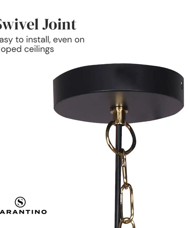 Sarantino Black and Gold Pendant Light-Home & Garden > Lighting-Koala Lamps and Lighting