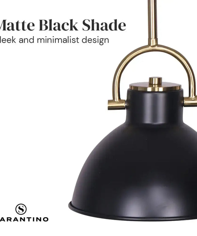 Sarantino Black and Gold Pendant Light-Home & Garden > Lighting-Koala Lamps and Lighting