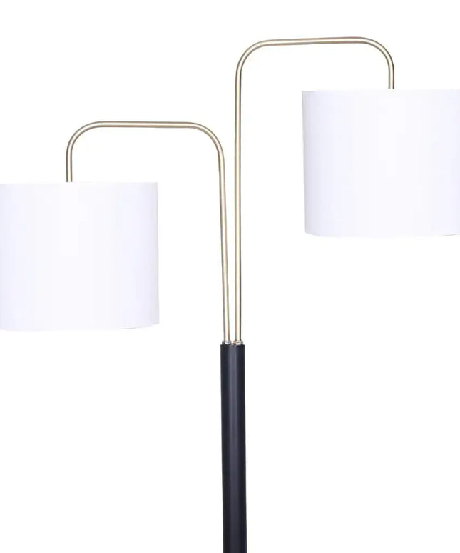 Sarantino Black/Brass Finish Reading Light Electric Table Lamp-Home & Garden > Lighting-Koala Lamps and Lighting